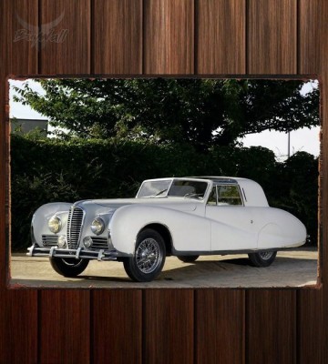 Металлическая табличка Delahaye 175S Coupe DeVille Aerodynamic by Figoni et Falaschi